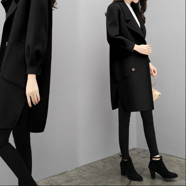 Manteau mi-long femme style japonais & coréen