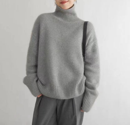 Pull à col roulé doux et confortable pour femme