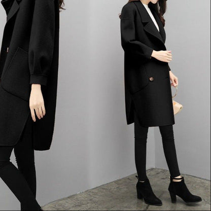 Manteau mi-long femme style japonais & coréen