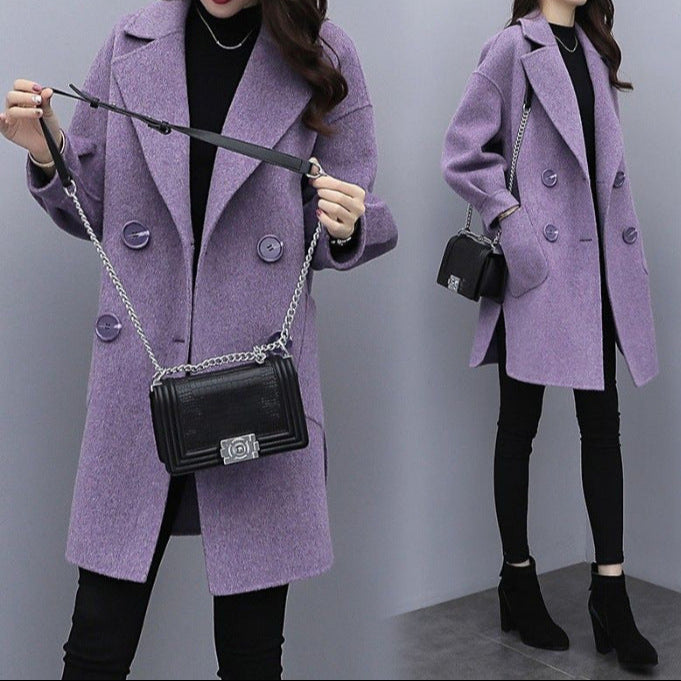 Manteau mi-long femme style japonais & coréen