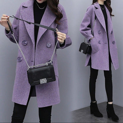 Manteau mi-long femme style japonais & coréen