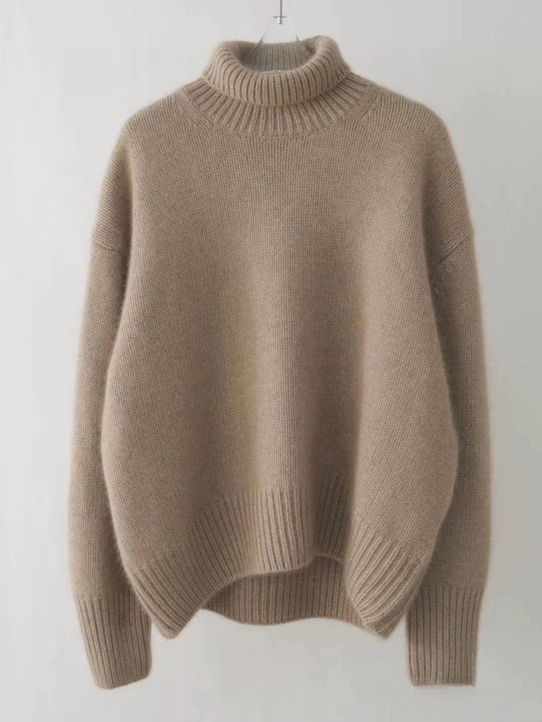 Pull à col roulé doux et confortable pour femme