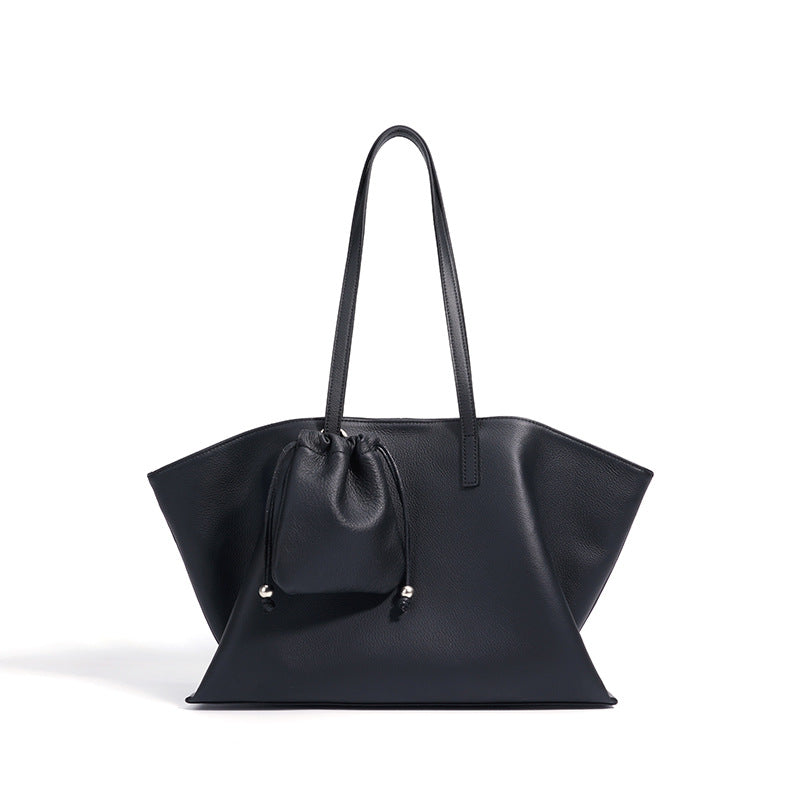 Sac cabas élégant avec pochon assorti – grand format pratique et chic