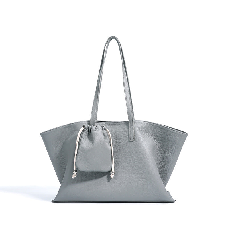 Sac cabas élégant avec pochon assorti – grand format pratique et chic