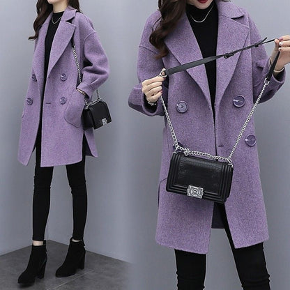 Manteau mi-long femme style japonais & coréen